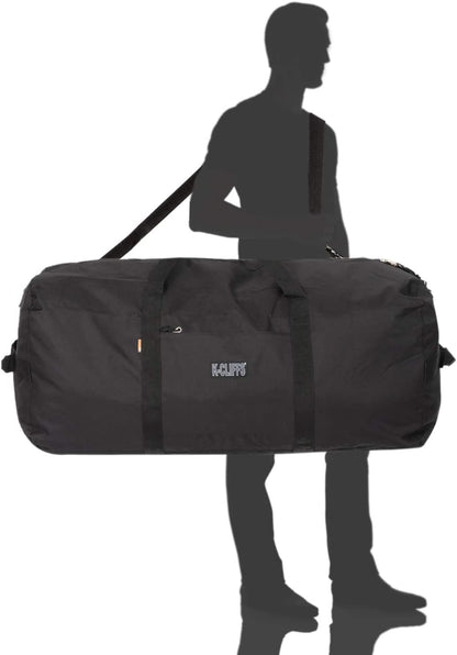 Heavy Duty Cargo Duffel Large Sport Gear Drum Set Equipment Hardware Travel Bag Rooftop Rack Bag (36" X 17" X 17", Black)